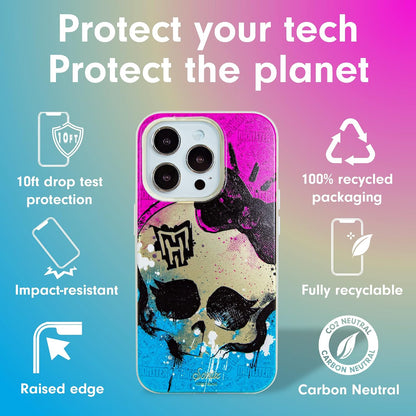 Phone Case for iPhone 16 Pro Max | Compatible with MagSafe | 10ft Drop Tested | Lemon Gingham - Colors B