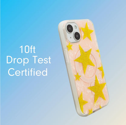 Phone Case for iPhone 16 Pro Max | Compatible with MagSafe | 10ft Drop Tested | Lemon Gingham - Colors B