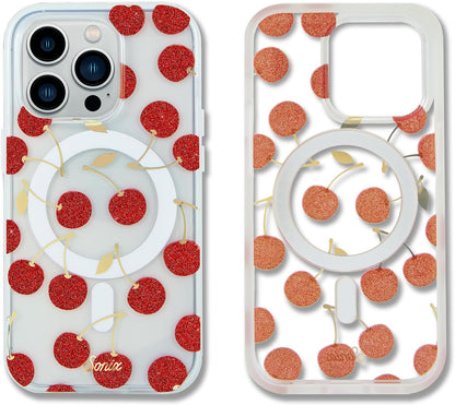 Phone Case for iPhone 16 Pro Max | Compatible with MagSafe | 10ft Drop Tested | Lemon Gingham - Colors B