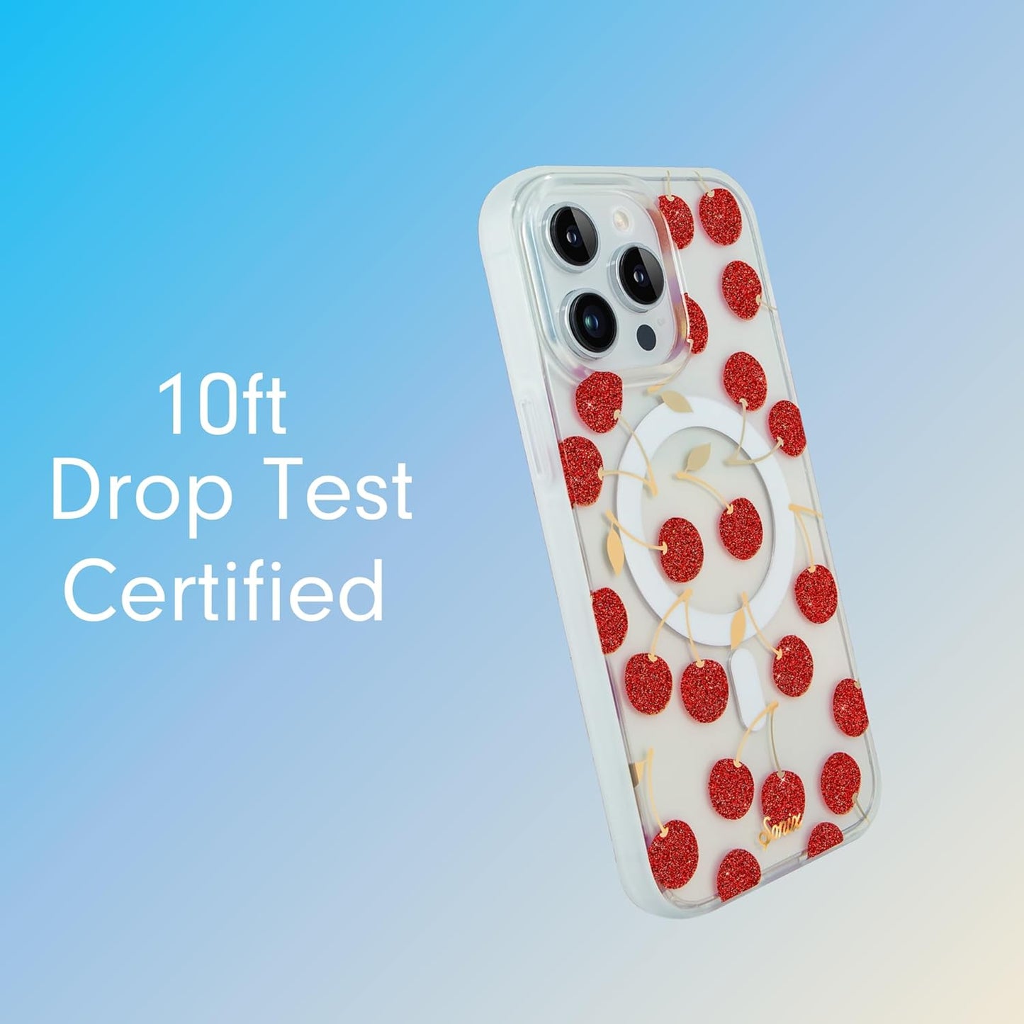 Phone Case for iPhone 16 Pro Max | Compatible with MagSafe | 10ft Drop Tested | Lemon Gingham - Colors B