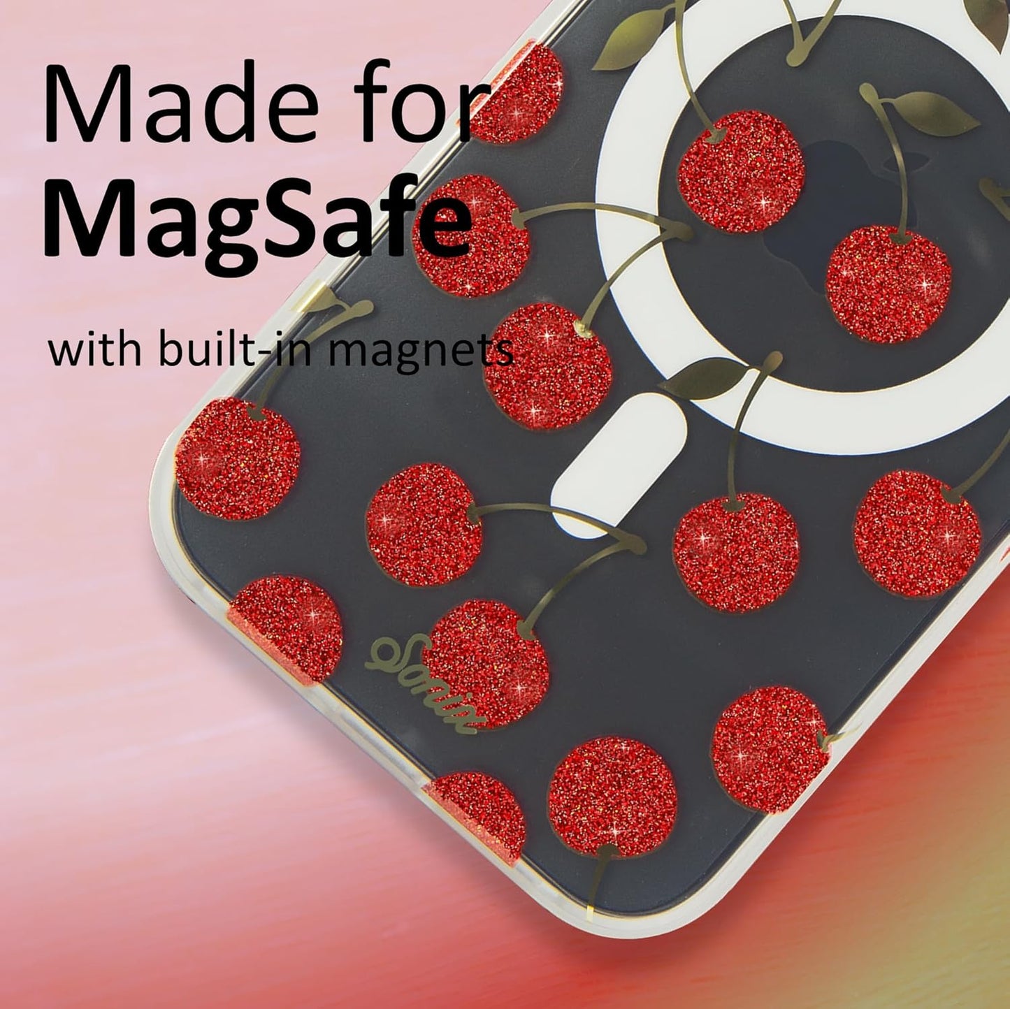 Phone Case for iPhone 16 Pro Max | Compatible with MagSafe | 10ft Drop Tested | Lemon Gingham - Colors B