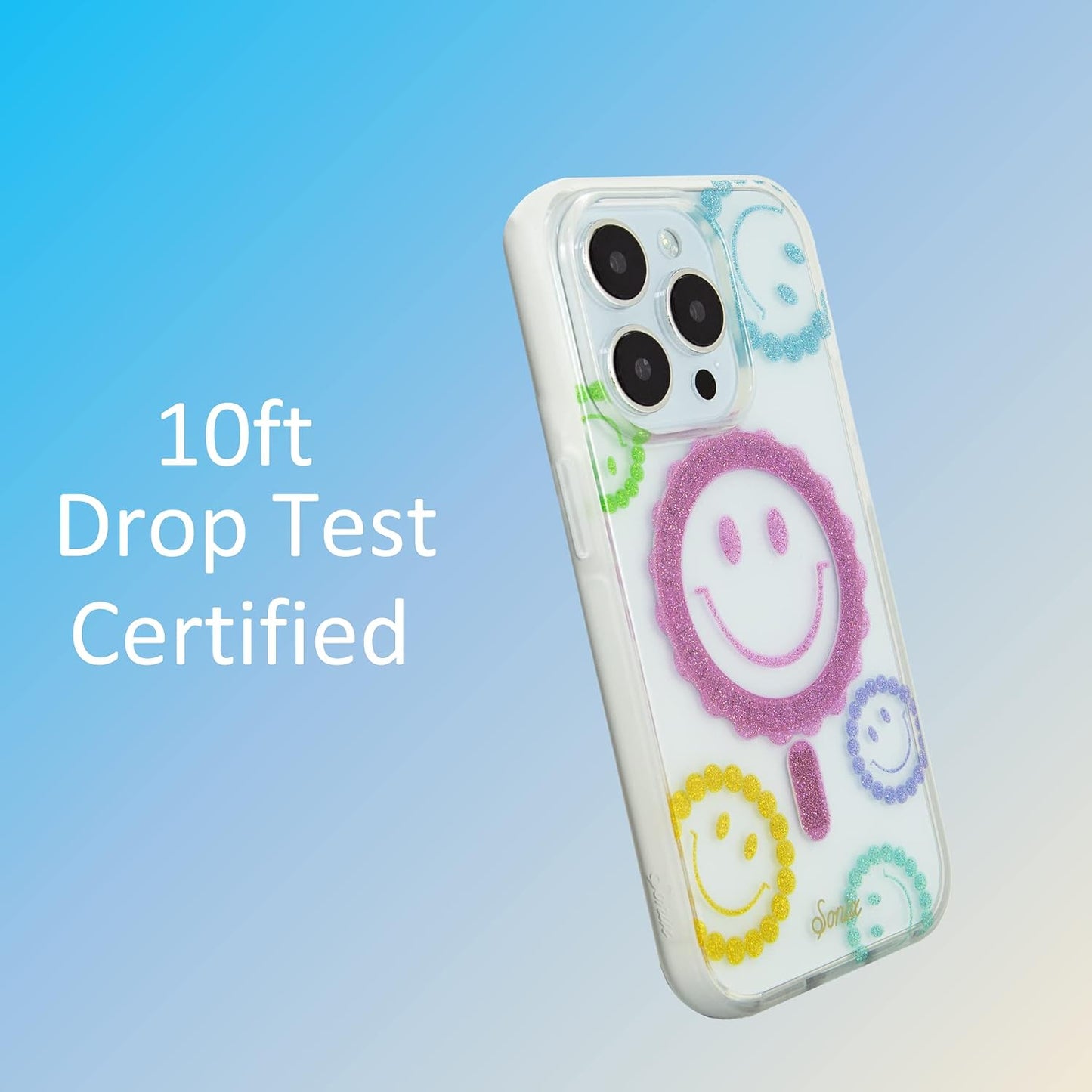 Phone Case for iPhone 16 Pro Max | Compatible with MagSafe | 10ft Drop Tested | Lemon Gingham - Colors B