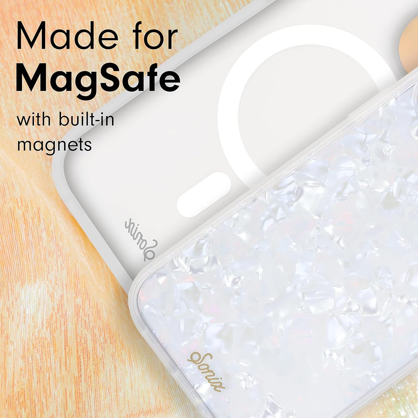 Phone Case for iPhone 16 Pro Max | Compatible with MagSafe | 10ft Drop Tested | Lemon Gingham - Colors B