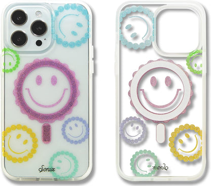 Phone Case for iPhone 16 Pro Max | Compatible with MagSafe | 10ft Drop Tested | Lemon Gingham - Colors B