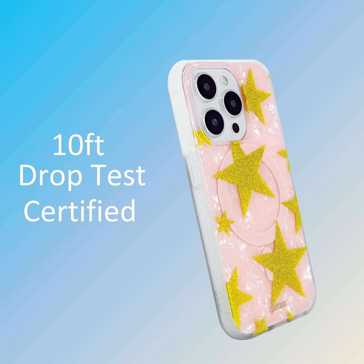 Phone Case for iPhone 16 Pro Max | Compatible with MagSafe | 10ft Drop Tested | Lemon Gingham - Colors B