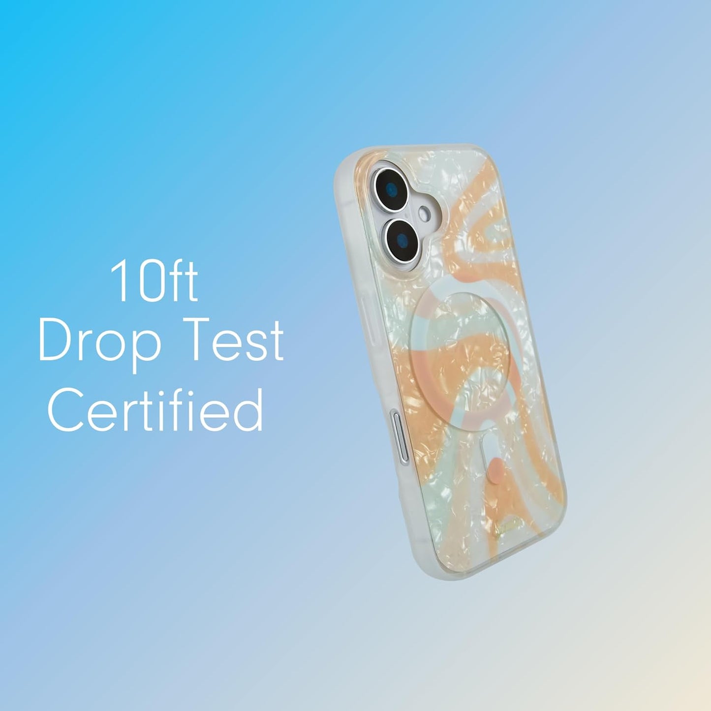 Phone Case for iPhone 16 Pro Max | Compatible with MagSafe | 10ft Drop Tested | Lemon Gingham - Colors B