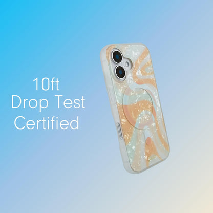 Phone Case for iPhone 16 Pro Max | Compatible with MagSafe | 10ft Drop Tested | Lemon Gingham - Colors B