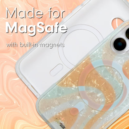 Phone Case for iPhone 16 Pro Max | Compatible with MagSafe | 10ft Drop Tested | Lemon Gingham - Colors B