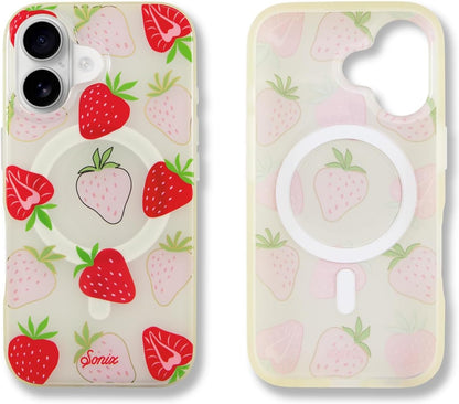 Phone Case for iPhone 16 Pro Max | Compatible with MagSafe | 10ft Drop Tested | Lemon Gingham - Colors B