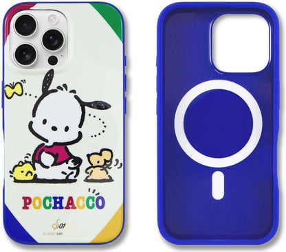 Phone Case for iPhone 16 Pro Max | Compatible with MagSafe | 10ft Drop Tested | Lemon Gingham - Colors B