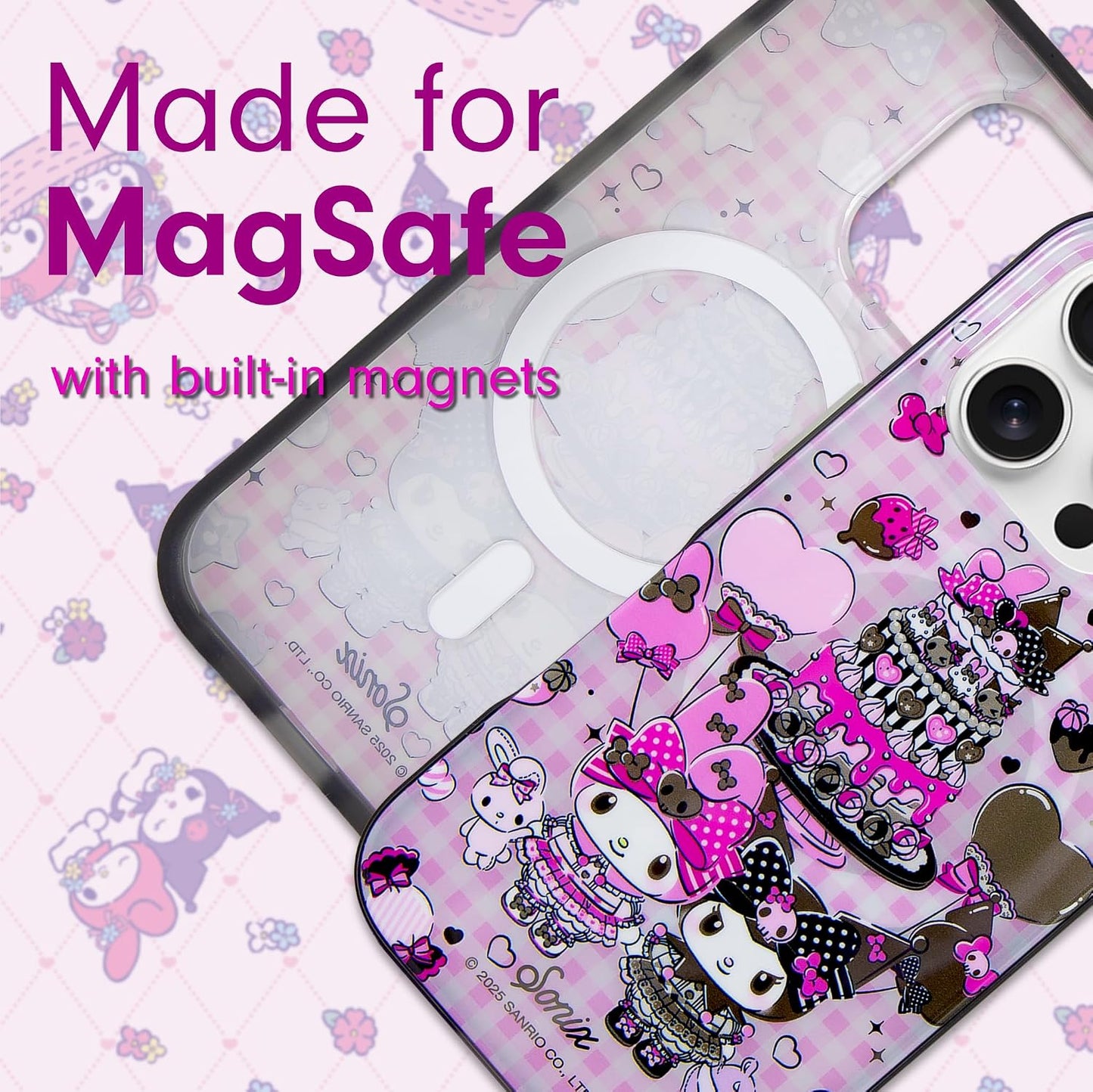Phone Case for iPhone 16 Pro Max | Compatible with MagSafe | 10ft Drop Tested | Lemon Gingham - Colors B