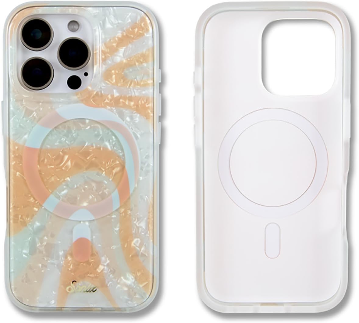 Phone Case for iPhone 16 Pro Max | Compatible with MagSafe | 10ft Drop Tested | Lemon Gingham - Colors B