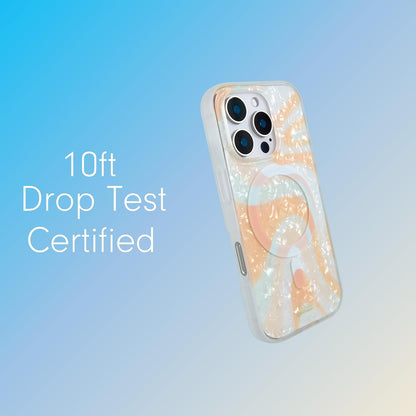 Phone Case for iPhone 16 Pro Max | Compatible with MagSafe | 10ft Drop Tested | Lemon Gingham - Colors B