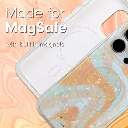 Phone Case for iPhone 16 Pro Max | Compatible with MagSafe | 10ft Drop Tested | Lemon Gingham - Colors B
