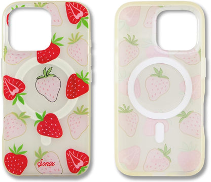 Phone Case for iPhone 16 Pro Max | Compatible with MagSafe | 10ft Drop Tested | Lemon Gingham - Colors B