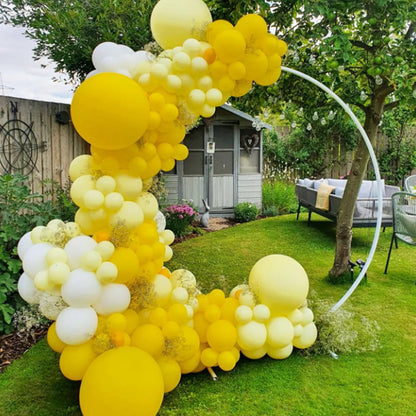 122pcs Yellow Latex Balloons in 18 12 10 5 inches | Baby Shower, Wedding, Birthday Party Decorations