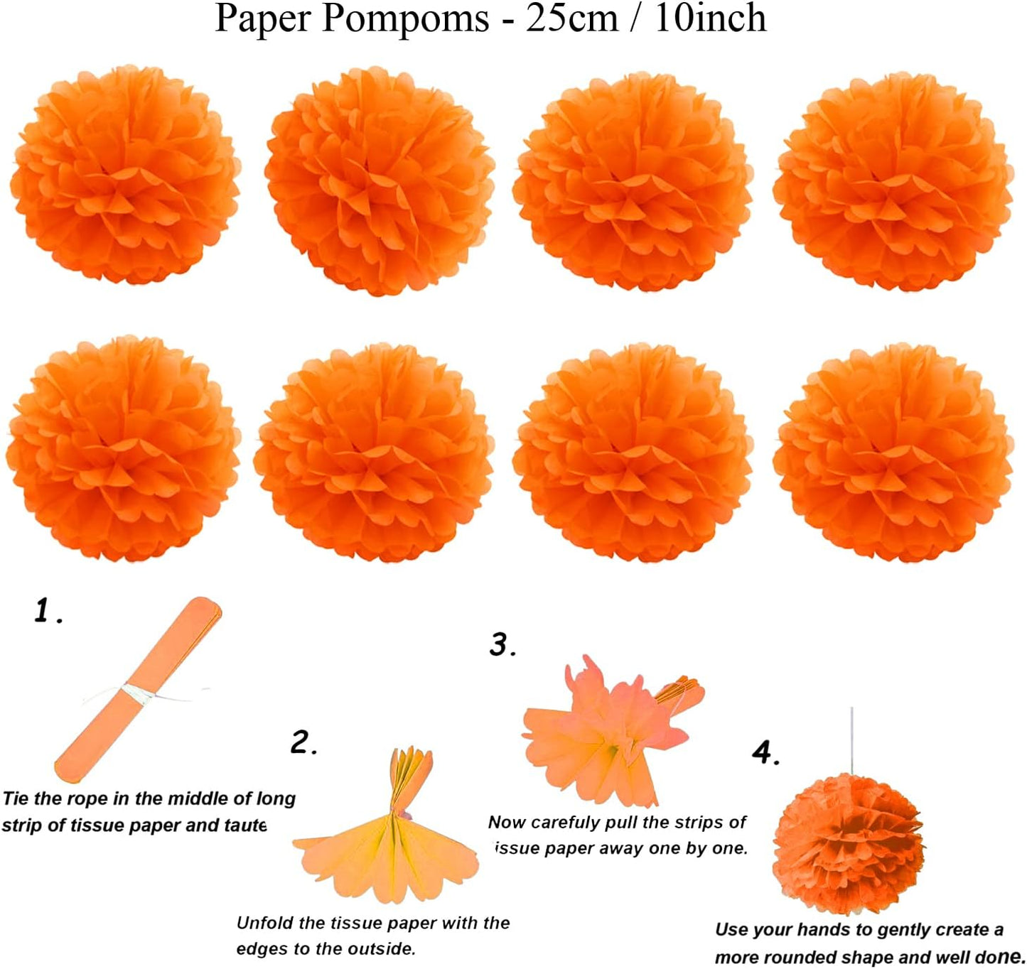 Party Decoration, 21 Pcs Yellow Hanging Paper Fans Pom Poms Flowers, Garlands String Polka Dot and Triangle Bunting Flags for Minnie Mouse Birthday Parties Baby Showers Wedding