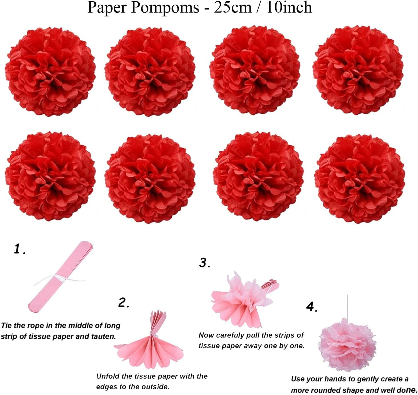 Party Decoration, 21 Pcs Yellow Hanging Paper Fans Pom Poms Flowers, Garlands String Polka Dot and Triangle Bunting Flags for Minnie Mouse Birthday Parties Baby Showers Wedding