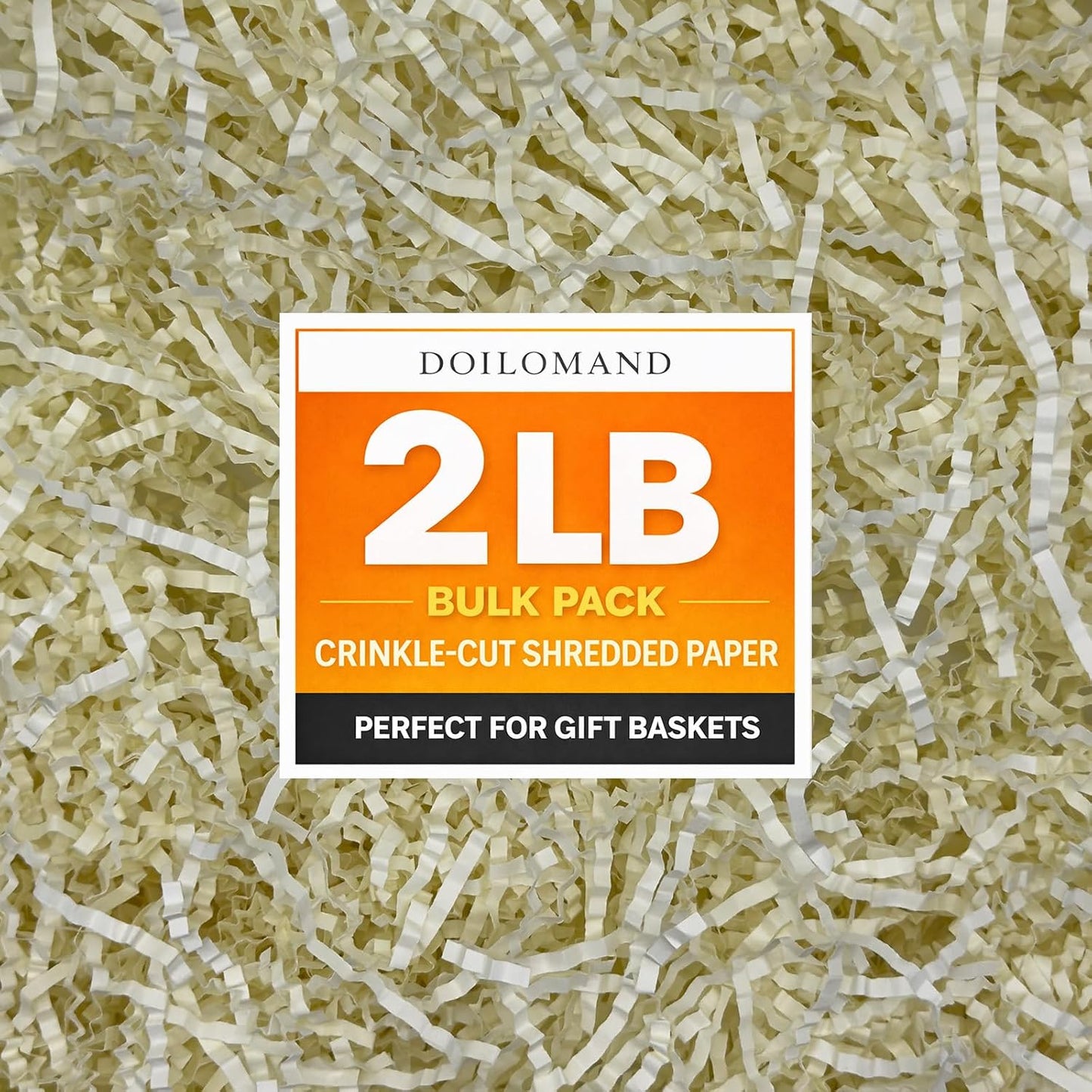 Pastel Yellow Crinkle Cut Paper Shred Filler, 5oz Decorative Gift Basket Filler, Cushioning Packing Material for Gift Boxes, Bags, DIY Crafts, Party Supplies & Shipping Protection