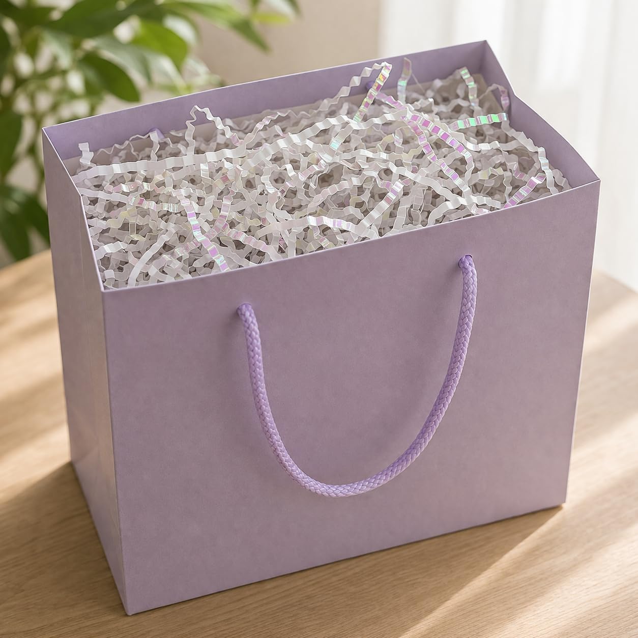 Pastel Yellow Crinkle Cut Paper Shred Filler, 5oz Decorative Gift Basket Filler, Cushioning Packing Material for Gift Boxes, Bags, DIY Crafts, Party Supplies & Shipping Protection