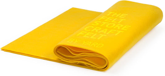 Craft Felt by The Yard – Soft, Plush, Durable Felt Fabric for DIY Arts & Crafts, Decorations, Embroidery & Sewing Material | Assorted Colors Craft Supply – Yellow