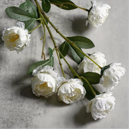 42 Heads Peonies Artificial Flowers – 6 Faux Peony Stems for Vase, 30” Tall Silk Fake Peony Flowers for Wedding Bouquets, Centerpieces Arrangements (Yellow)