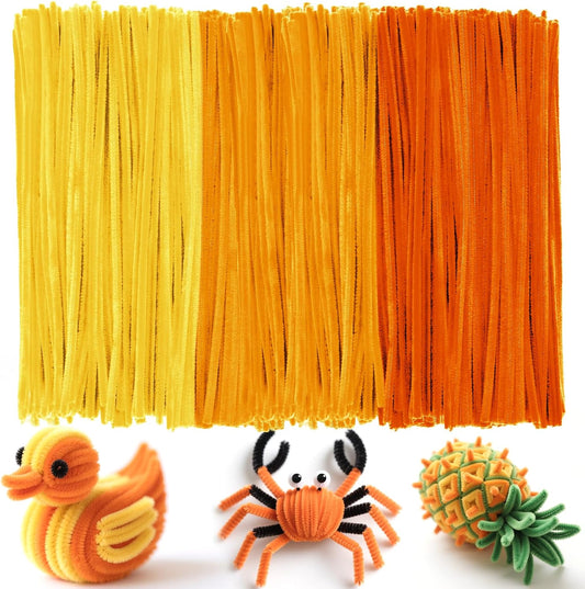 300PCS Pipe Cleaners Craft, 30cm 3 Colors Crafting Pipe Cleaners | Fuzzy Sticks Craft Supplies, Chenille Stems for DIY, Arts & Crafts for Christmas Tree Creative Handmade DIY Decoration