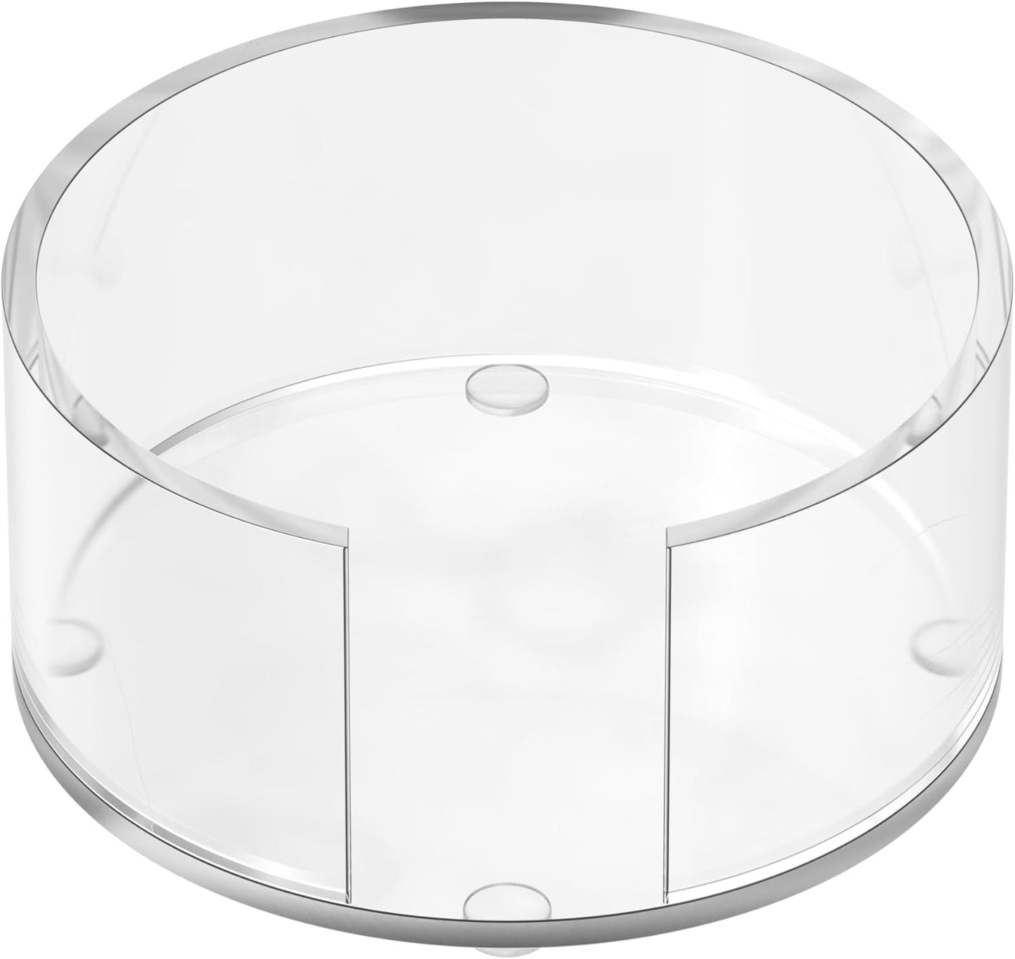 Scalloped Acrylic Drink Coaster Set 4‑Pack with Holder – Light Yellow Minimalist Beverage Coasters, Non‑Slip Table Protector, Modern Housewarming Gift