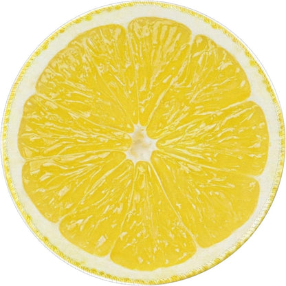 Lemon Round Mouse Pad Small Gaming Mousepad Desk Mat Stitched Edges 9.8 X 9.8 Inch for Home Office
