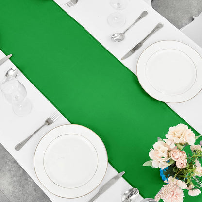 4-Pack Yellow Satin Table Runner 12 x 108 Inch Long Bright and Smooth Silk Fabric Table Runner for Wedding Banquet Birthday Party Decoration