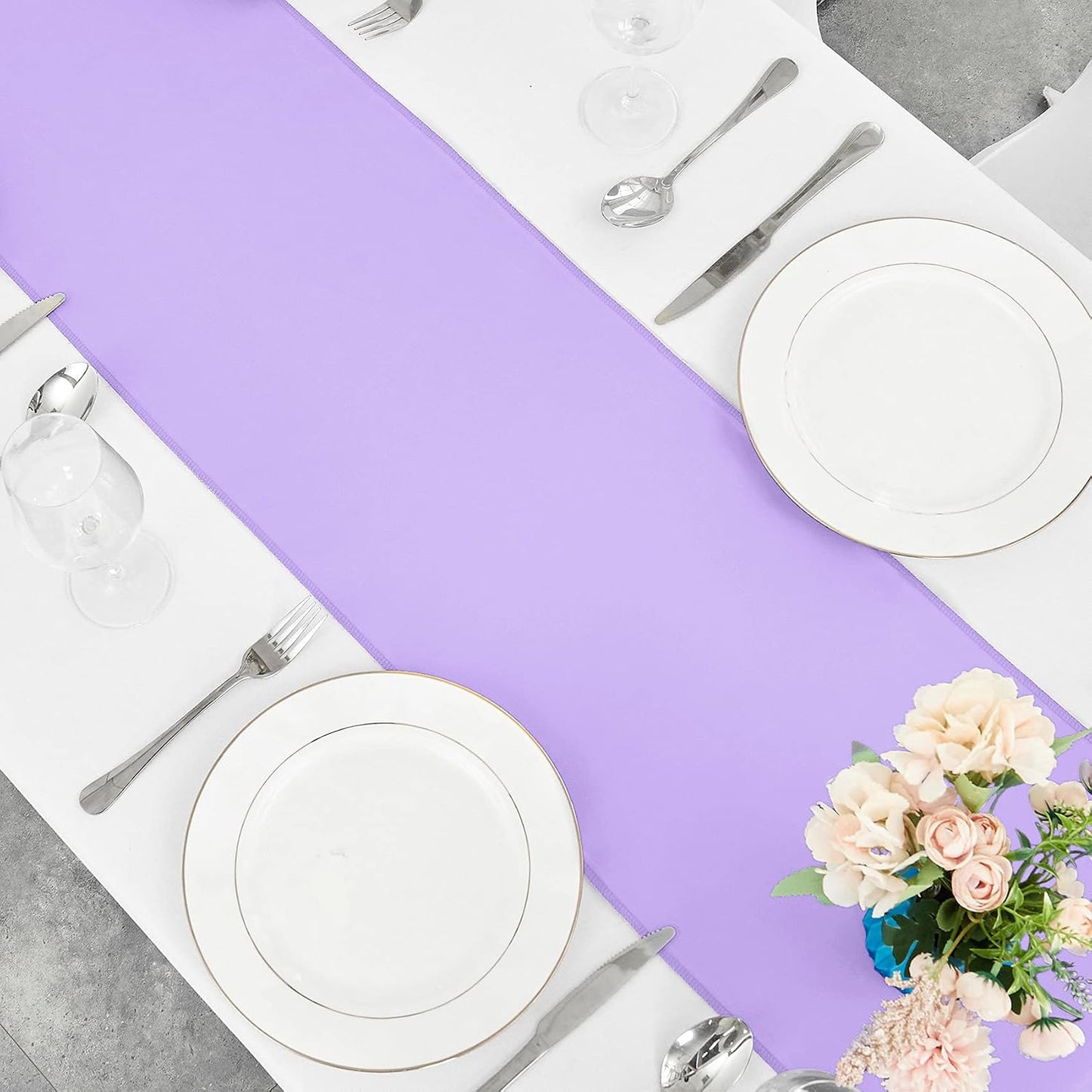 4-Pack Yellow Satin Table Runner 12 x 108 Inch Long Bright and Smooth Silk Fabric Table Runner for Wedding Banquet Birthday Party Decoration