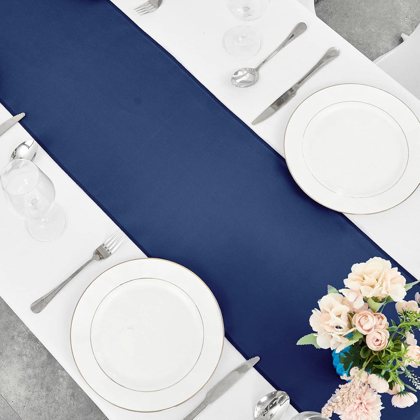 4-Pack Yellow Satin Table Runner 12 x 108 Inch Long Bright and Smooth Silk Fabric Table Runner for Wedding Banquet Birthday Party Decoration