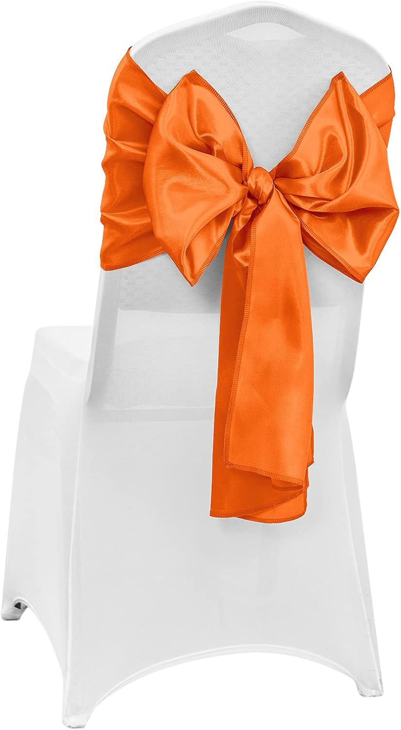 4-Pack Yellow Satin Table Runner 12 x 108 Inch Long Bright and Smooth Silk Fabric Table Runner for Wedding Banquet Birthday Party Decoration