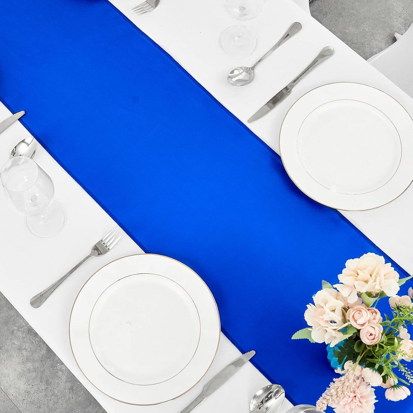 4-Pack Yellow Satin Table Runner 12 x 108 Inch Long Bright and Smooth Silk Fabric Table Runner for Wedding Banquet Birthday Party Decoration