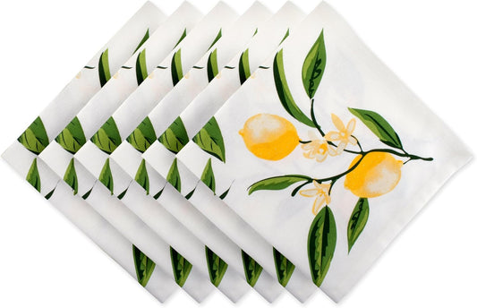 Lemon Bliss Tabletop Collection, Napkin Set, 6 Piece