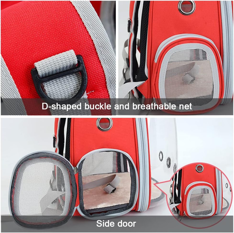 Soft Cat Carrier Backpack with Hole- Lightweight Dog Bag Carrier for Pets, Breathable Hard Cat Carrier for Travel