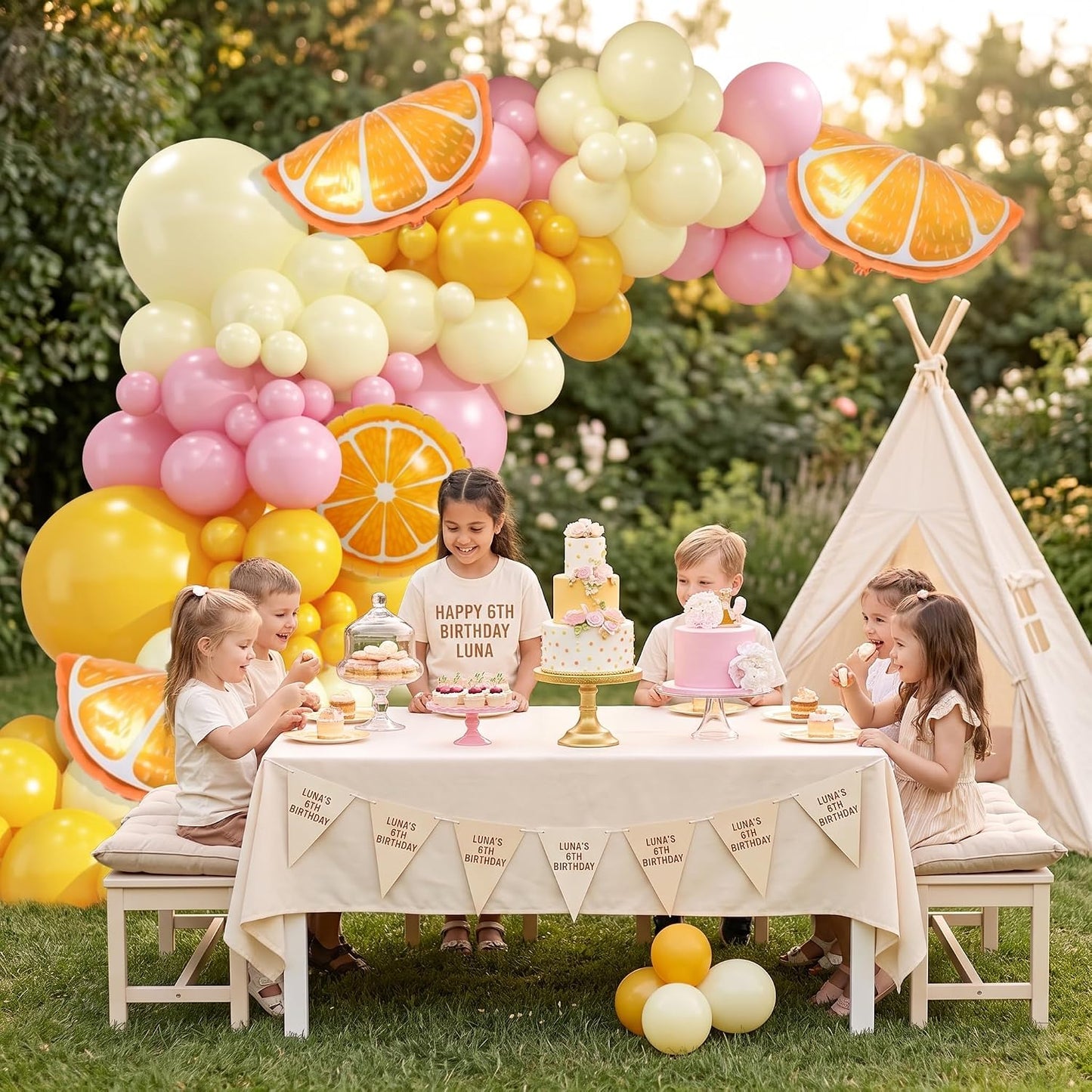 400pcs Lemon Balloon Garland Arch Kit 18 12 10 5 Inch with Pastel Yellow Light Pink Balloons for Graduated Lemon Decor Birthday Baby Shower Wedding Bridal Lemonade Party Decorations