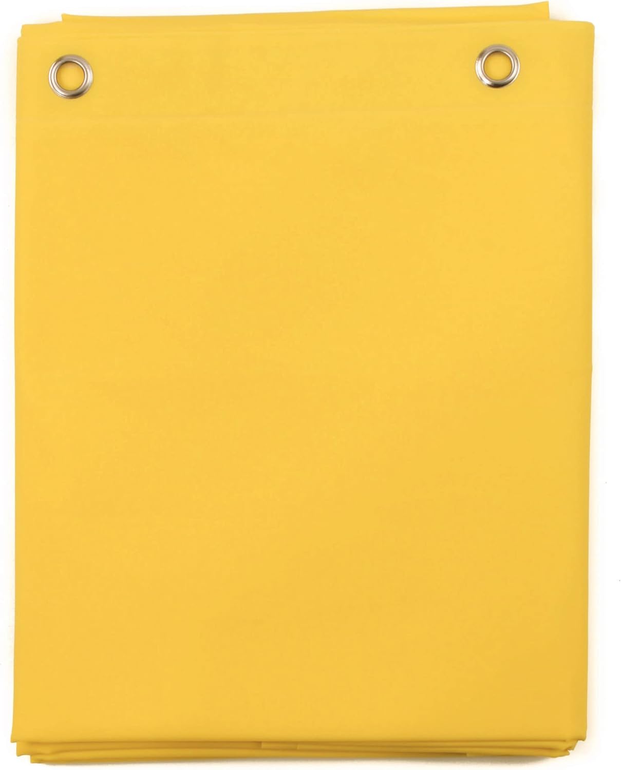 Elegant Heavy Duty Vinyl Shower Curtain Liner with 12 Metal Grommets Yellow