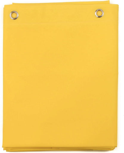 Elegant Heavy Duty Vinyl Shower Curtain Liner with 12 Metal Grommets Yellow