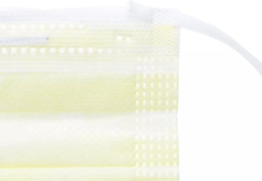 ™ AT70021 Level 1 Procedure Mask, Ear Loops, Yellow, Box of 50
