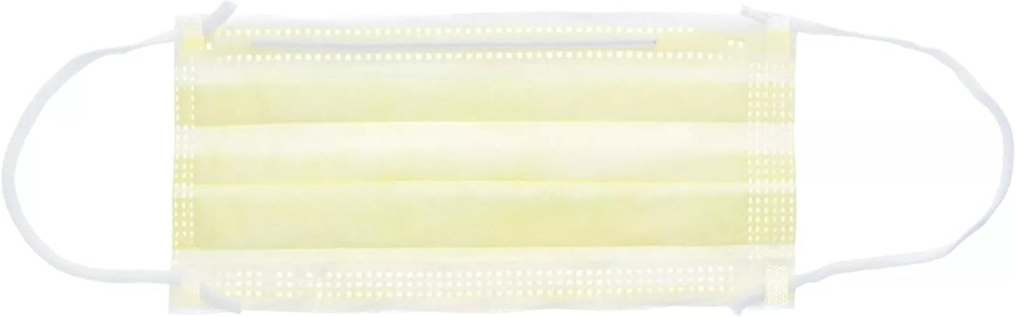 ™ AT70021 Level 1 Procedure Mask, Ear Loops, Yellow, Box of 50
