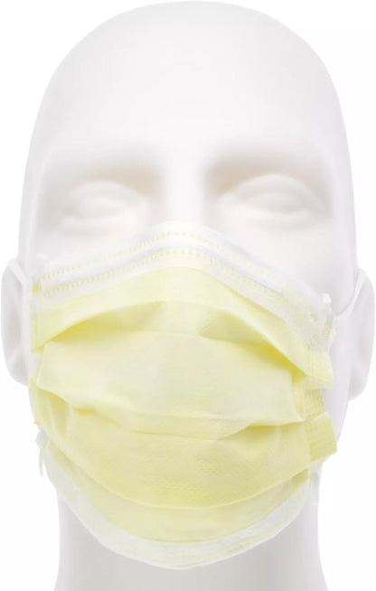 ™ AT70021 Level 1 Procedure Mask, Ear Loops, Yellow, Box of 50
