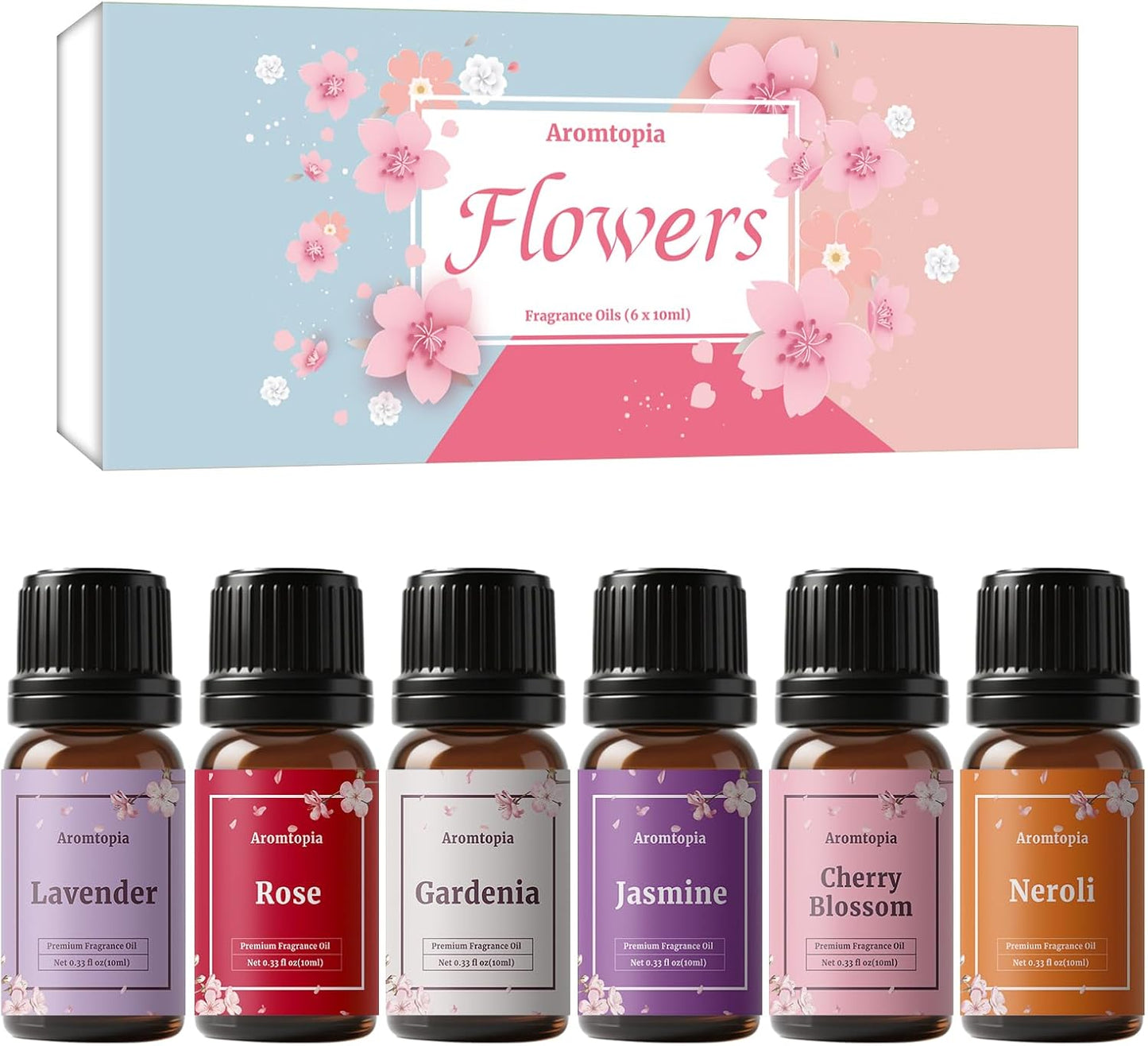 Diffuser Fragrance Oils, Essential Oils for Diffusers for Home, 6x10ml Fresh Home Set, Clean Scents for Candle Soap Making, Dryer Ball, Fresh Linen, Crisp Breeze, Fresh Laundry, Lemon