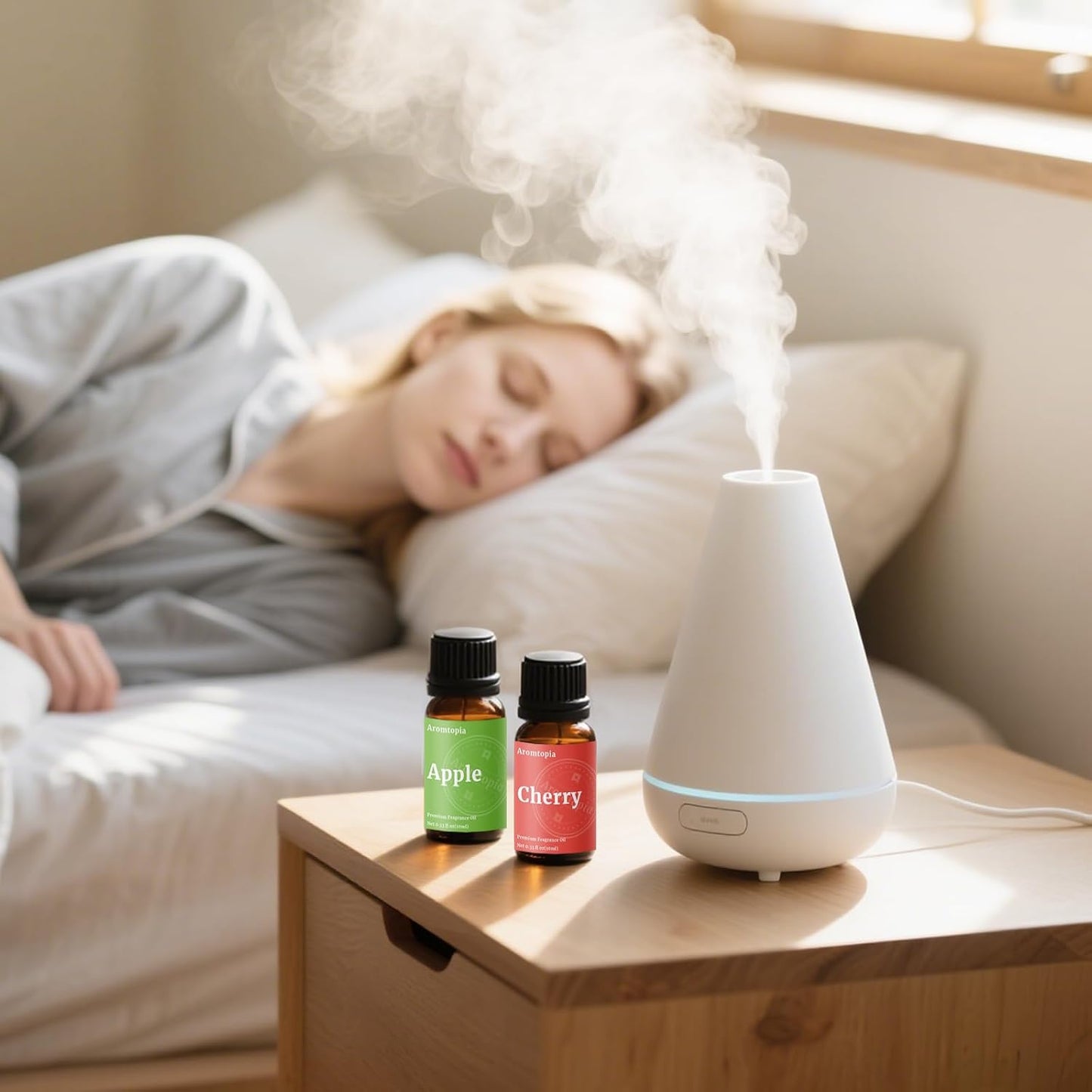 Diffuser Fragrance Oils, Essential Oils for Diffusers for Home, 6x10ml Fresh Home Set, Clean Scents for Candle Soap Making, Dryer Ball, Fresh Linen, Crisp Breeze, Fresh Laundry, Lemon