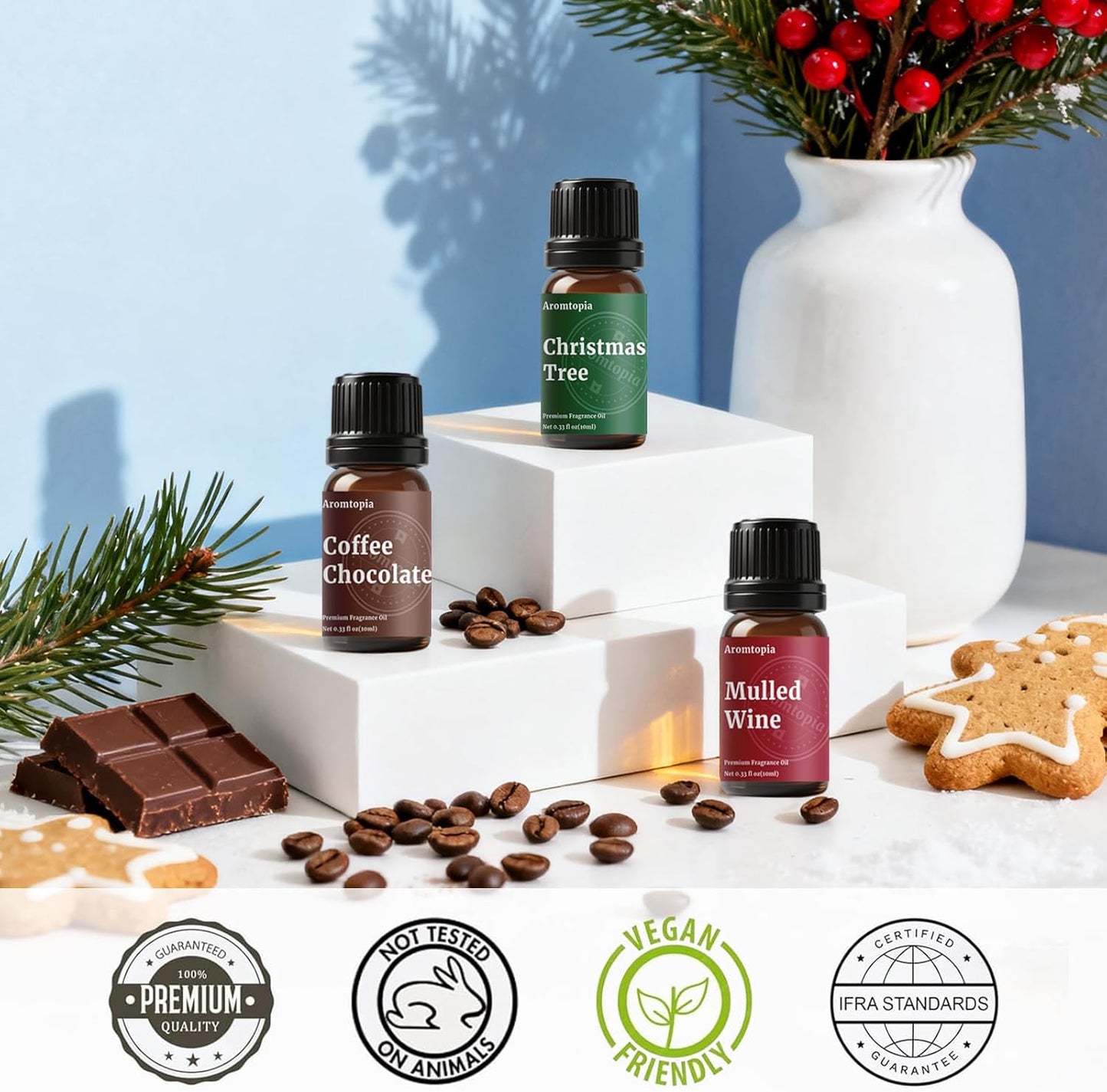 Diffuser Fragrance Oils, Essential Oils for Diffusers for Home, 6x10ml Fresh Home Set, Clean Scents for Candle Soap Making, Dryer Ball, Fresh Linen, Crisp Breeze, Fresh Laundry, Lemon