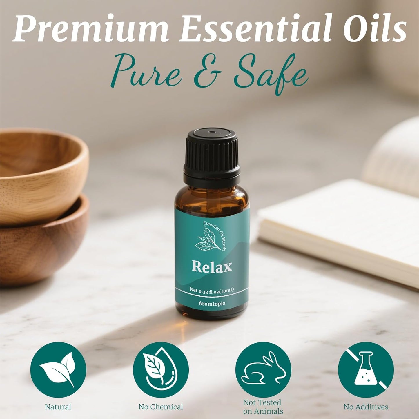 Diffuser Fragrance Oils, Essential Oils for Diffusers for Home, 6x10ml Fresh Home Set, Clean Scents for Candle Soap Making, Dryer Ball, Fresh Linen, Crisp Breeze, Fresh Laundry, Lemon