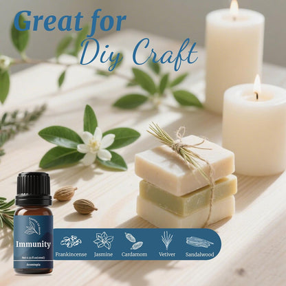 Diffuser Fragrance Oils, Essential Oils for Diffusers for Home, 6x10ml Fresh Home Set, Clean Scents for Candle Soap Making, Dryer Ball, Fresh Linen, Crisp Breeze, Fresh Laundry, Lemon