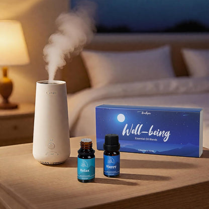Diffuser Fragrance Oils, Essential Oils for Diffusers for Home, 6x10ml Fresh Home Set, Clean Scents for Candle Soap Making, Dryer Ball, Fresh Linen, Crisp Breeze, Fresh Laundry, Lemon