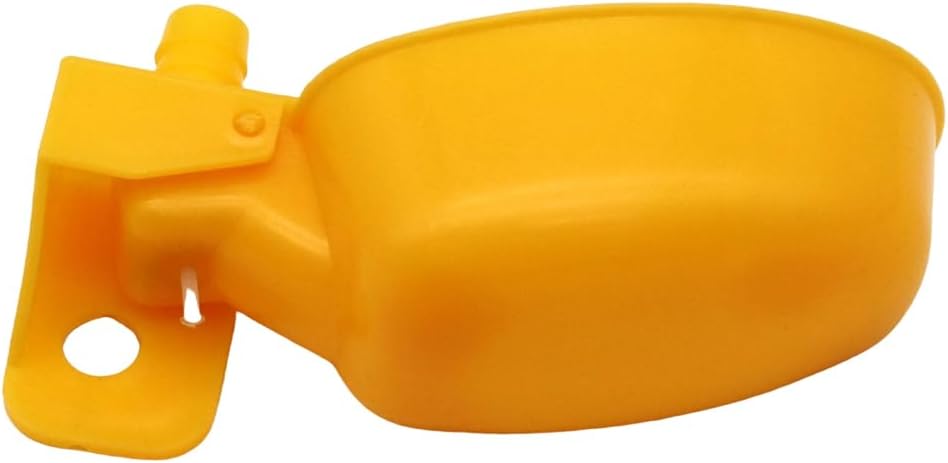 Auto-Fill Quail Water Cups 12Sets DIY Clips-on Cage for Bird Rabbit(Yellow) | Automatic,Keep Fresh Water, No Mess,Easy to Install, with T-fittings & Mounting Screws,for Parakeets, cockatiels, budgies