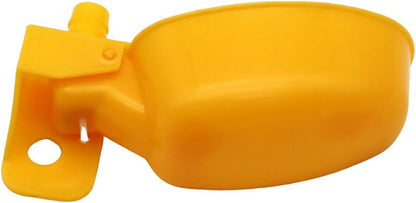 Auto-Fill Quail Water Cups 12Sets DIY Clips-on Cage for Bird Rabbit(Yellow) | Automatic,Keep Fresh Water, No Mess,Easy to Install, with T-fittings & Mounting Screws,for Parakeets, cockatiels, budgies